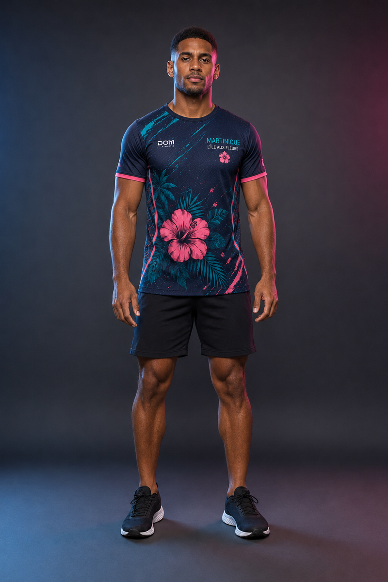 T-shirt Running Martinique — Île aux fleurs