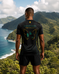 T-shirt Running Guadeloupe – île Papillon