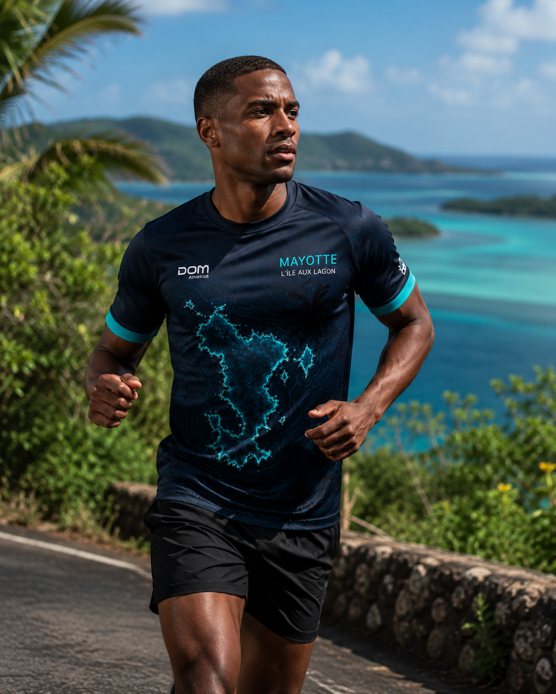T-shirt Running Mayotte – île aux lagons