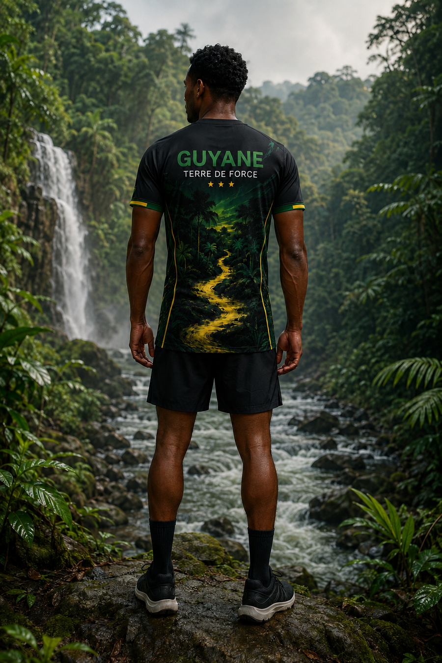 Deuxième vue de T-shirt Running Guyane – Terre de Force