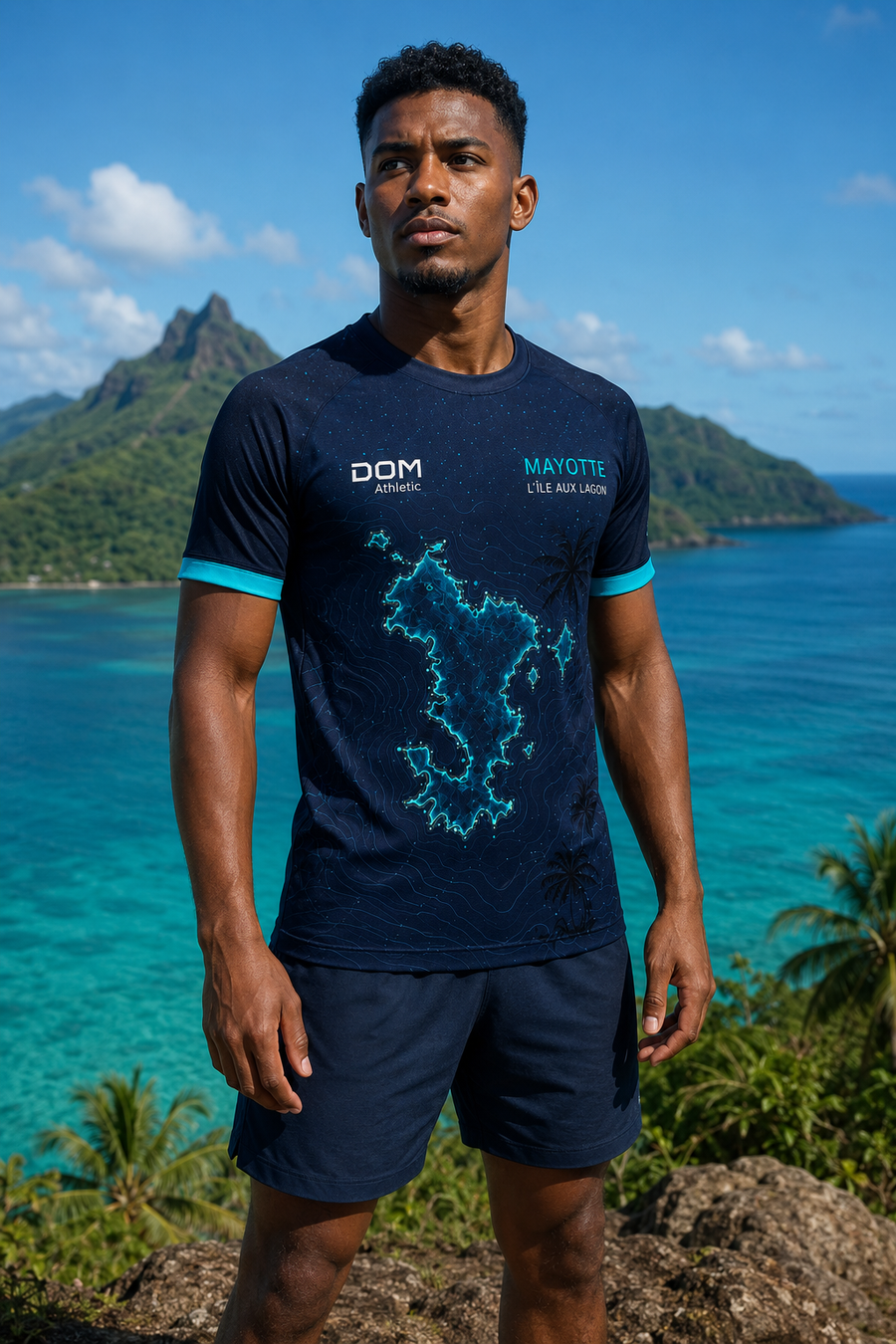 T-shirt Running Mayotte – île aux lagons