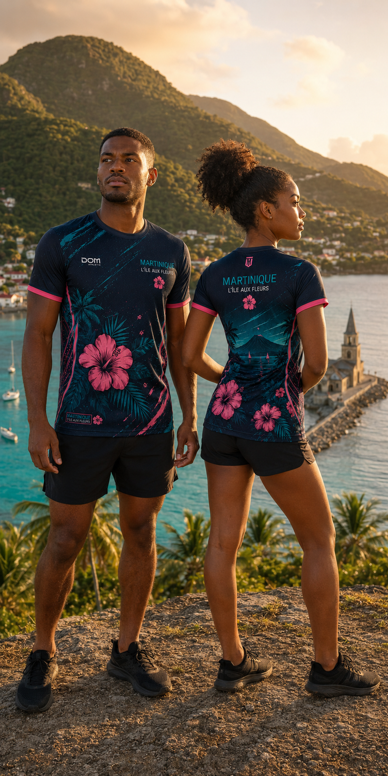 T-shirt Running Martinique – l'île aux fleure